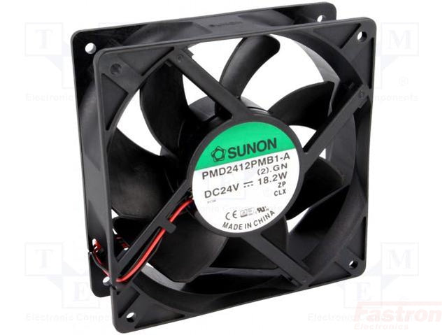 PMD2412PMB1-A(2).GN, Cooling Fan, Axial, 24VDC 120x120x38mm-Fan-Fastron Electronics-Fastron Electronics Store PMD2412PMB1-A(2).GN, Cooling Fan, Axial, 24VDC 120x120x38mm-Fan-Fastron Electronics-Fastron Electronics Store